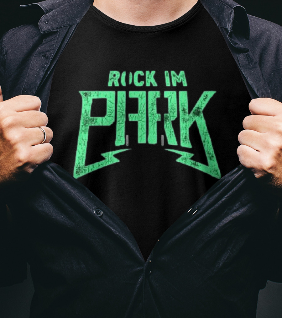 Rock Im Park Festival Merchandise Green Distressed T-Shirt