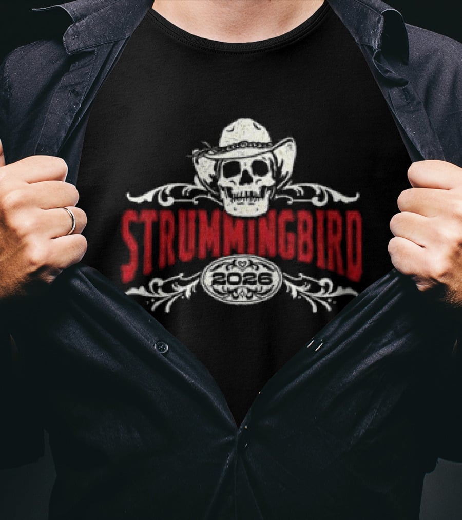 Strummingbird Skull Tour 2026 T-Shirt