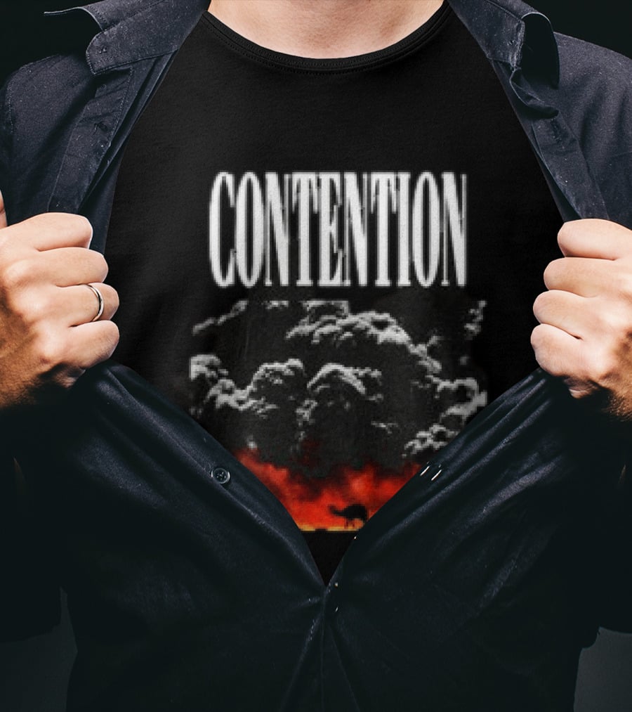 CONTENTION Xcontentionx Store Nuclear Summer Explosive Cloud T-Shirt