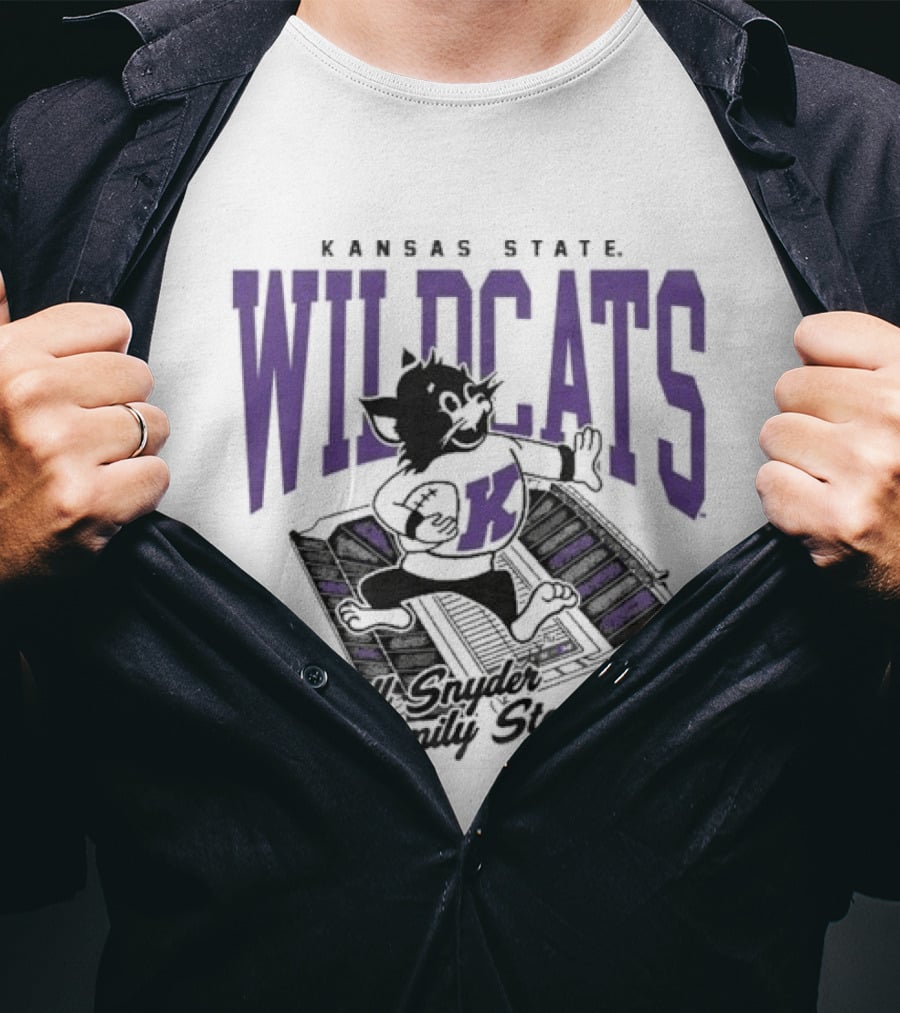 Kansas State Wildcats Bill Snyder Family Stadium Wildcat T-Shirt