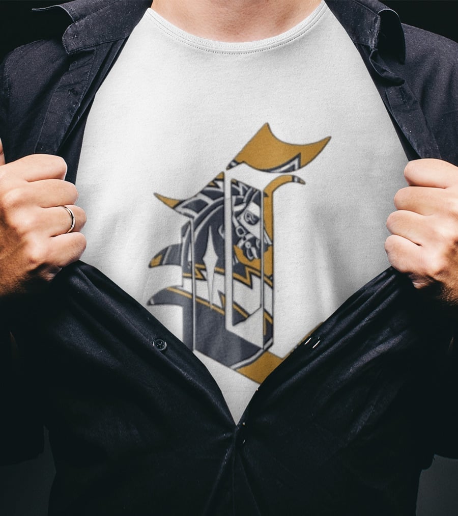 Los Angeles Chargers Old English Letter C Horse Head T-Shirt