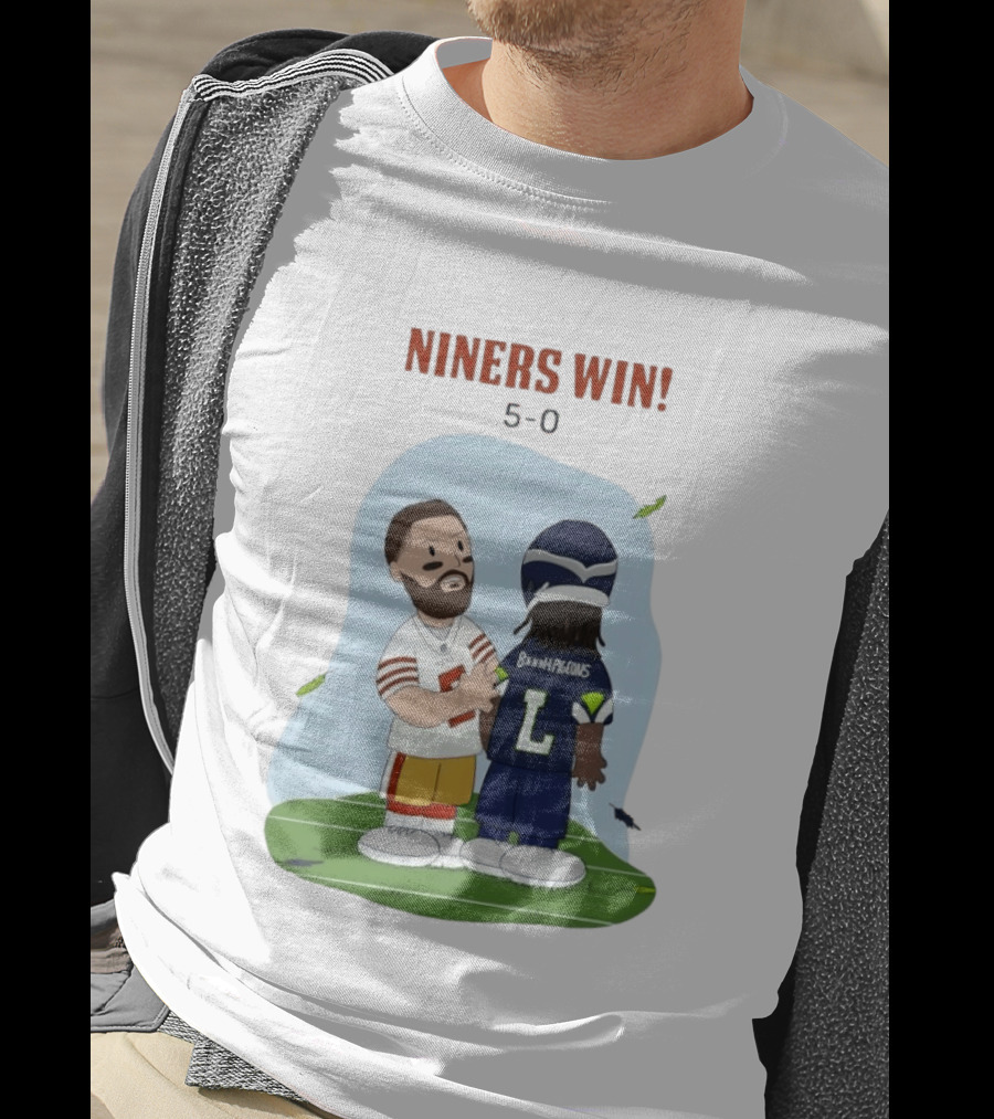 Niners Win 5 0 Bh Pigeons San Francisco 49ers Football T-Shirt