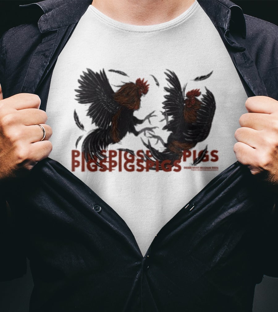 Pigs X7 Roosters Desertfest Band T-Shirt
