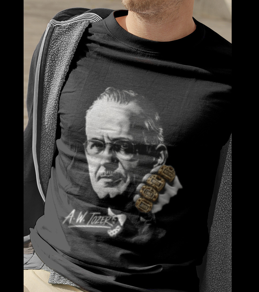 A W Tozer Glasses Three Championship Rings T-Shirt