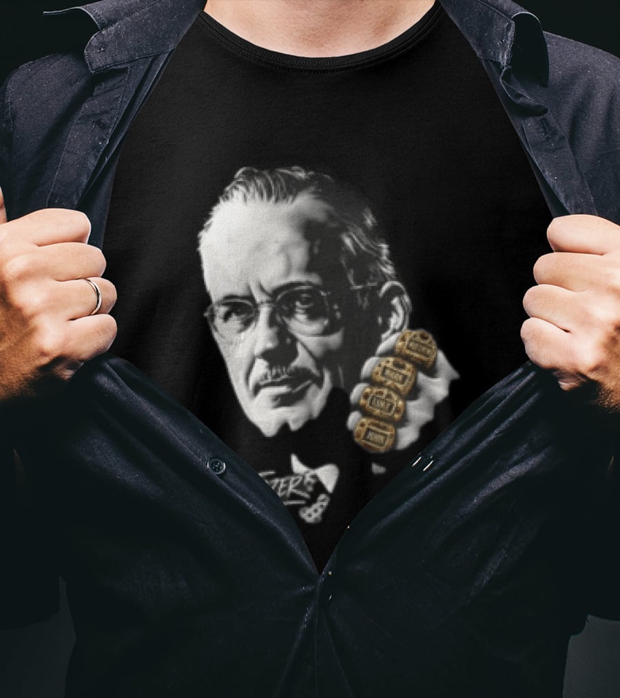 A W Tozer Glasses Three Championship Rings T-Shirt