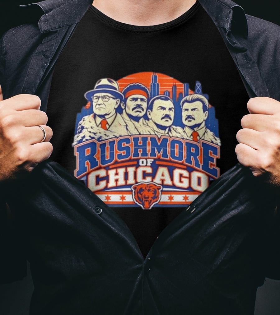 Rushmore Of Chicago Bears Iconic City T-Shirt
