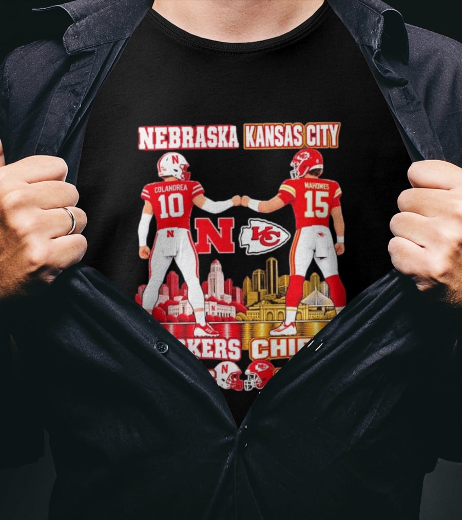 Nebraska Huskers Colandrea Saturdays Kansas City Chiefs Mahomes Sundays T-Shirt