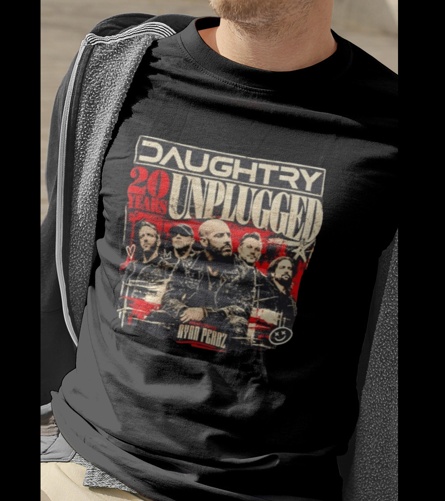 Daughtry Unplugged 20 Years Tour Featuring Ryan Perdz T-Shirt