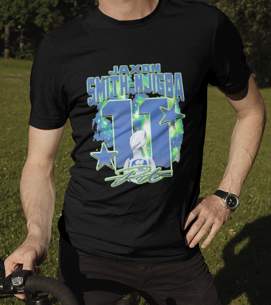 Jaxon Smith Njigba 11 Seattle Championship T-Shirt