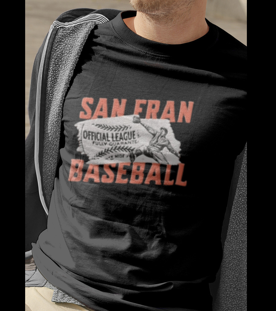 San Fran Baseball Official League Vintage Throwback T-Shirt