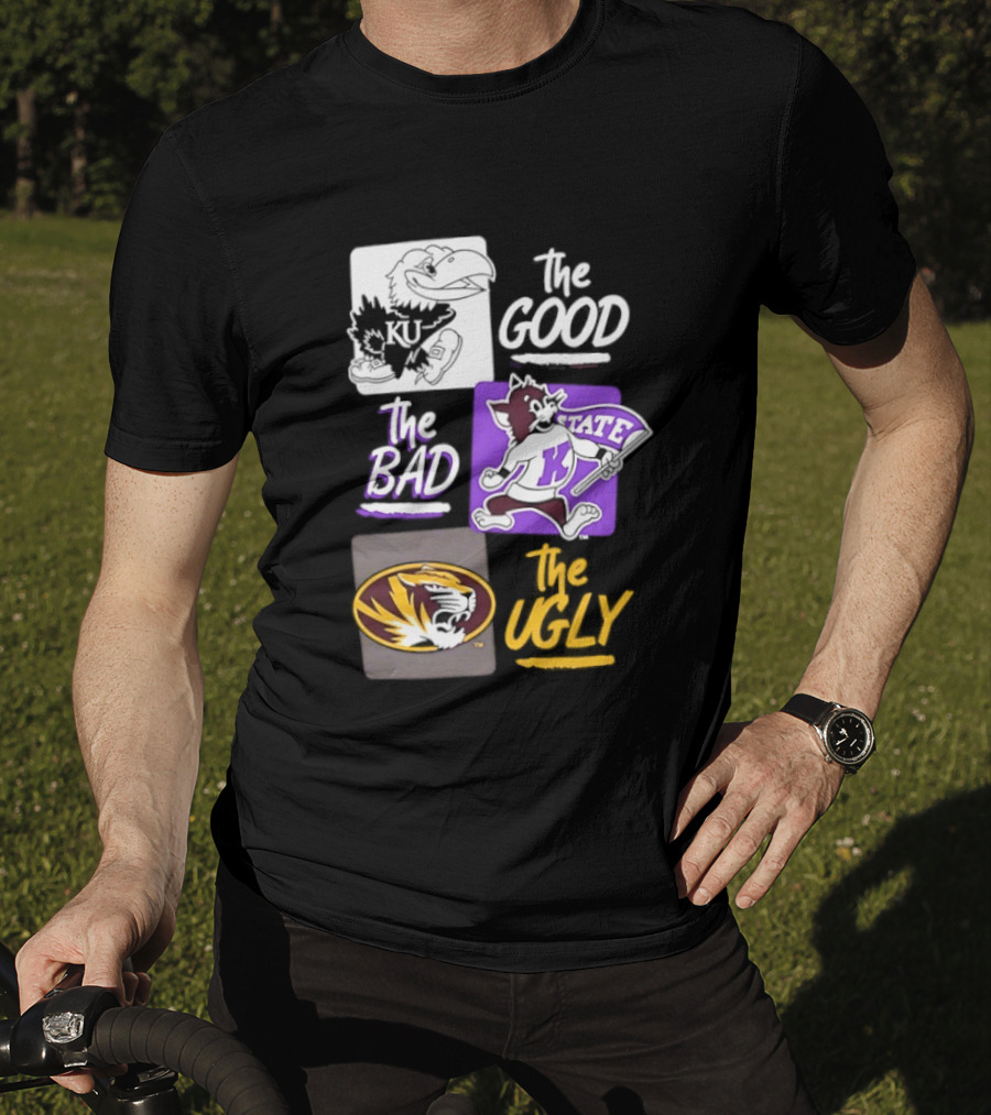 Kansas Jayhawks Wildcats Tigers The Good The Bad The Ugly T-Shirt