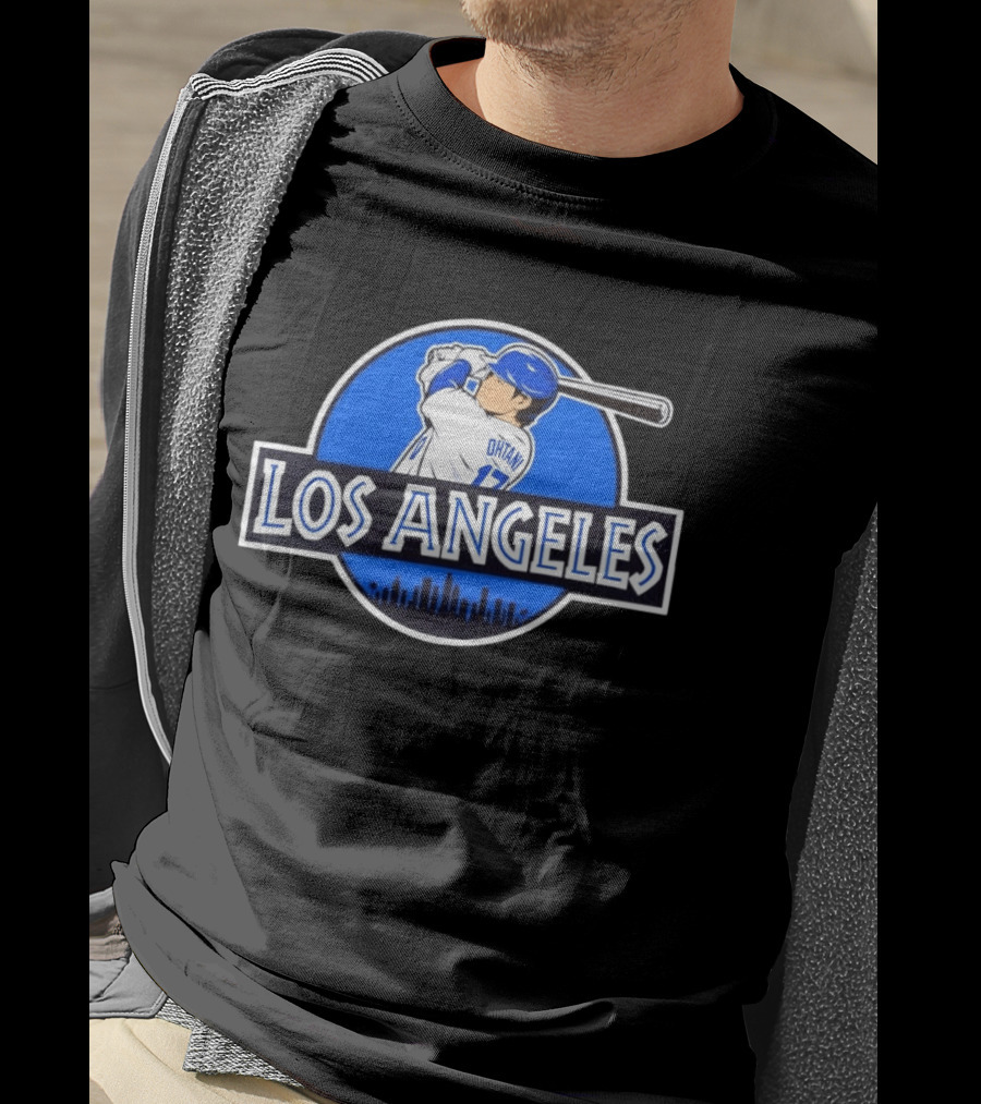 Kike Hernandez Jurassic World Los Angeles Dodgers Baseball Los Angeles Ohtani 17 T-Shirt