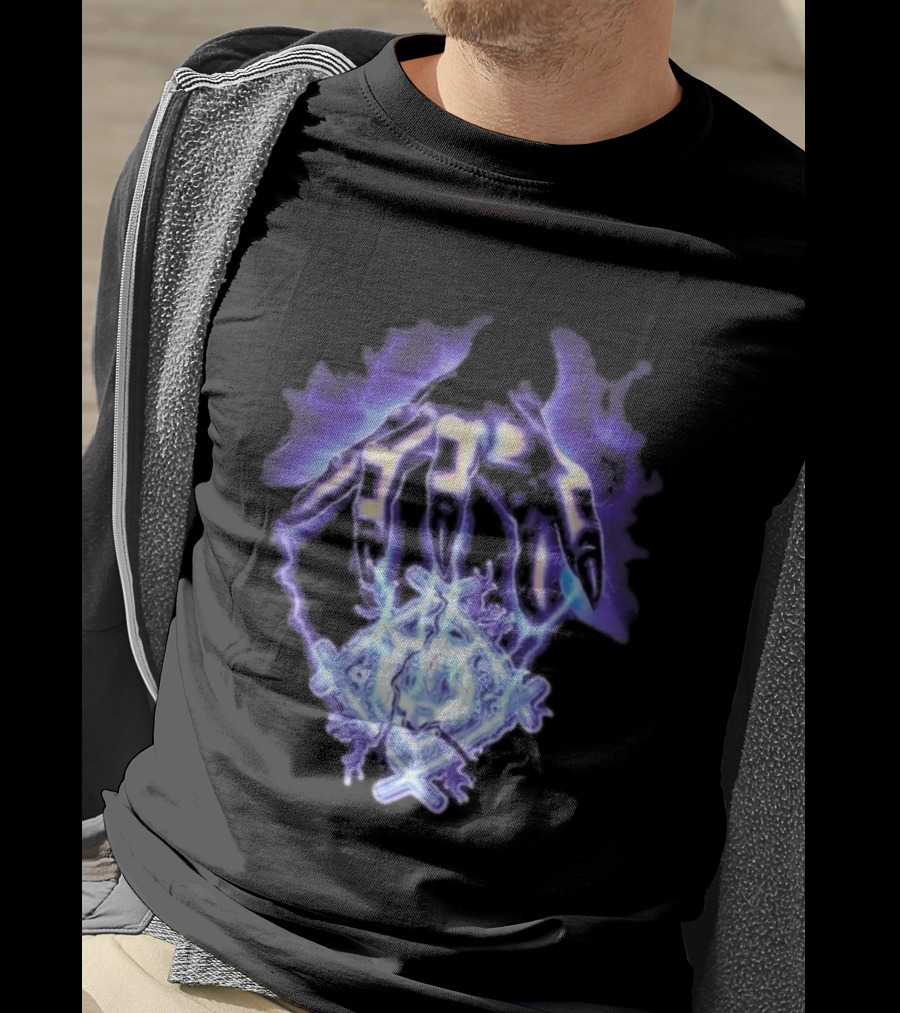 Hollowsquad La Grim Electric Lightning Skull And Claws T-Shirt