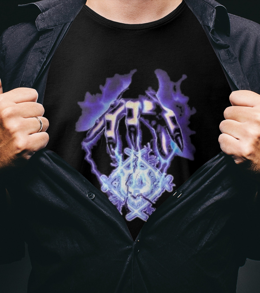 Hollowsquad La Grim Electric Lightning Skull And Claws T-Shirt