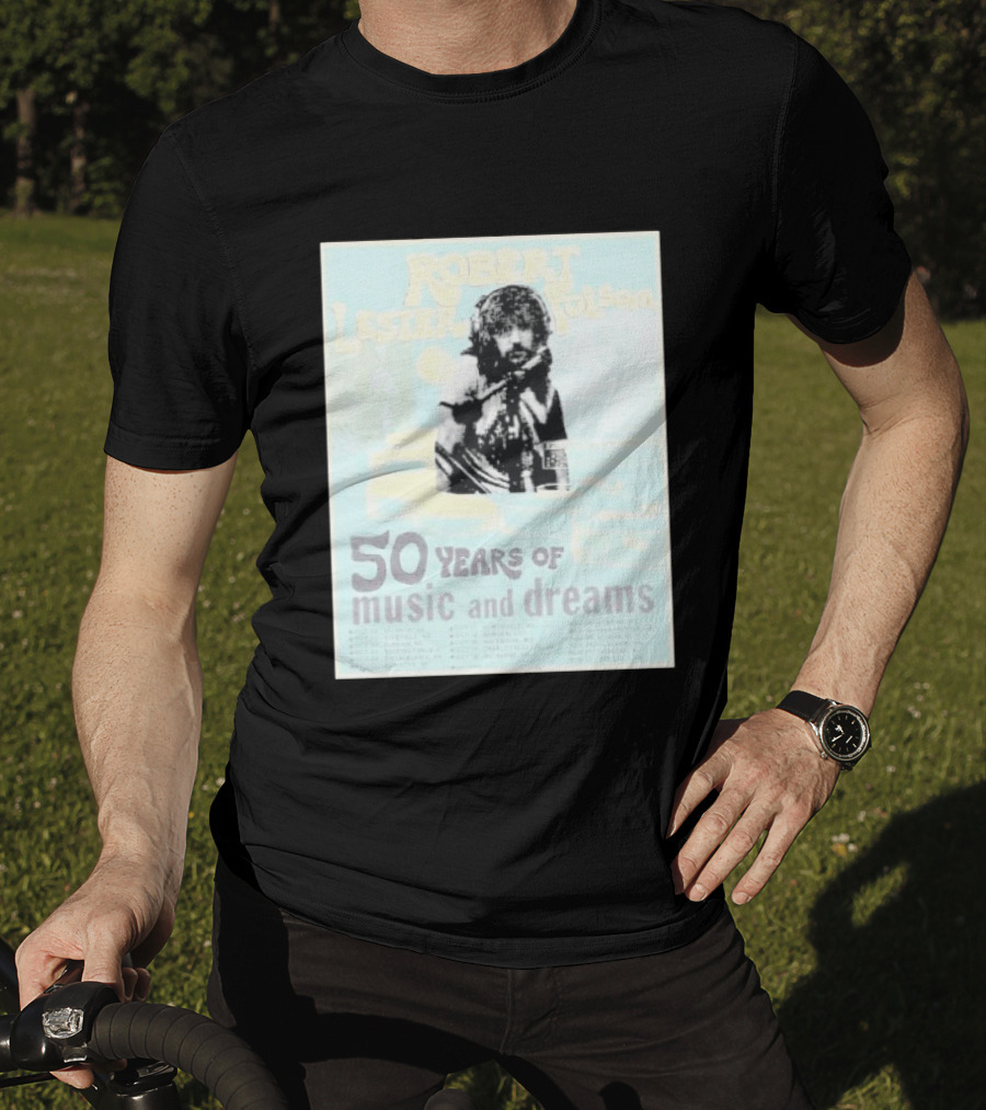 Robert Lester Folsom 50 Years Of Music And Dreams Tour 2026 Atlanta GA To Brussels BE Dates Short Black T-Shirt