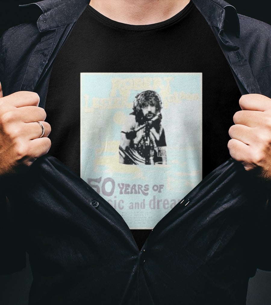 Robert Lester Folsom 50 Years Of Music And Dreams Tour 2026 Atlanta GA To Brussels BE Dates Short Black T-Shirt
