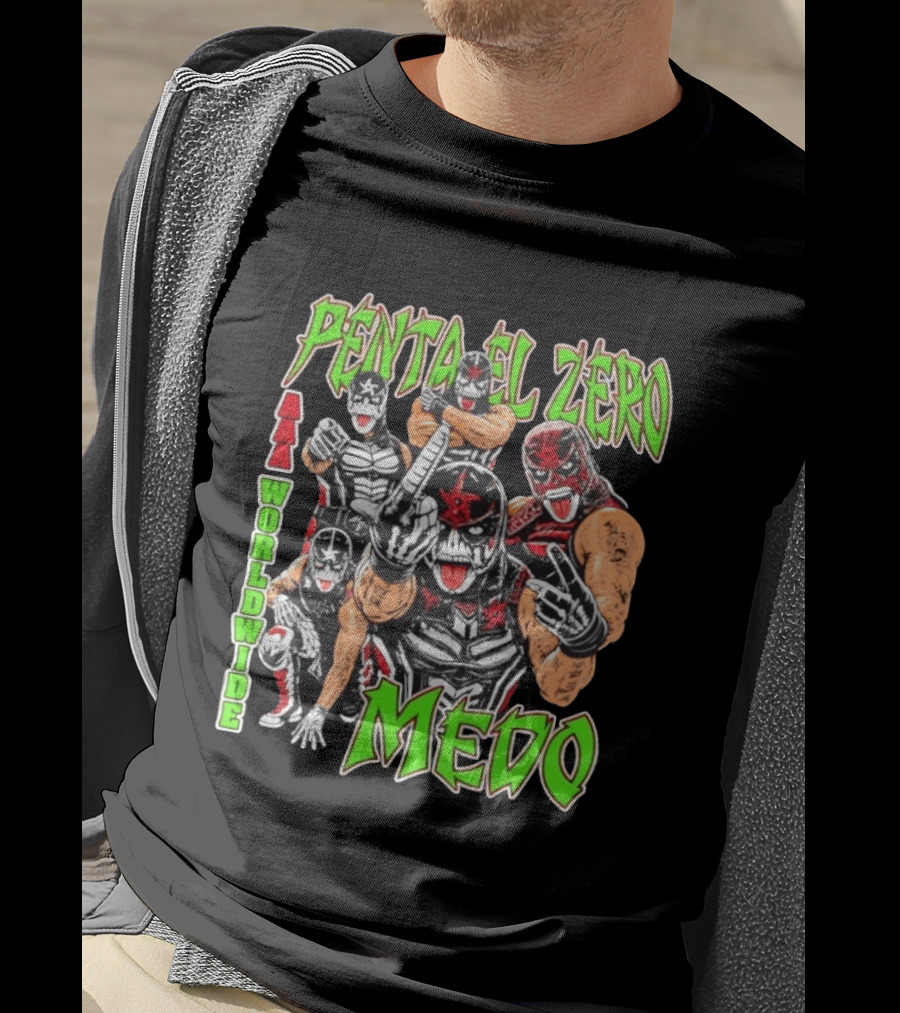 Penta El Zero Medo AAA Worldwide Wrestling Champions T-Shirt