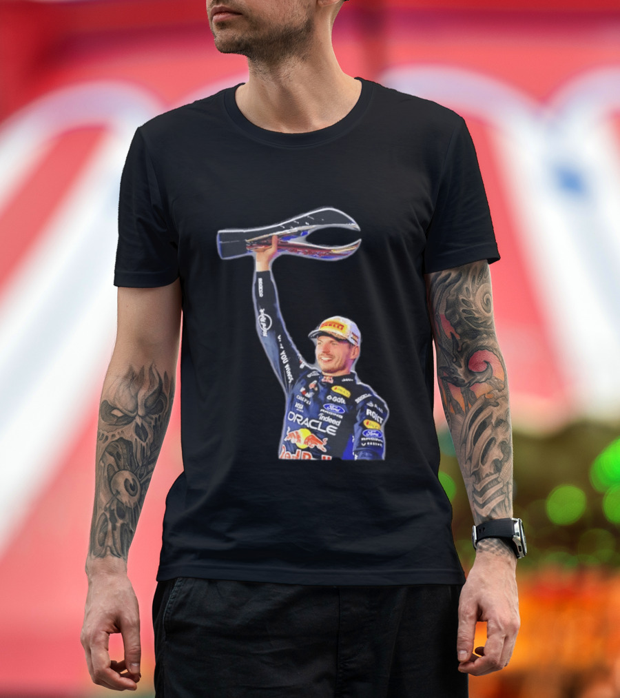 Max Verstappen Oracle Red Bull Racing 2026 Champion Trophy Celebration T-Shirt