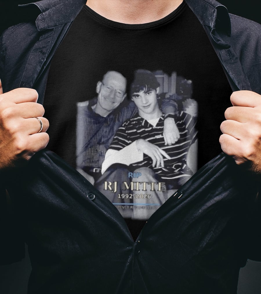 RIP RJ Mitte 1992 2026 Forever Remembered Breaking Bad Memorial T-Shirt