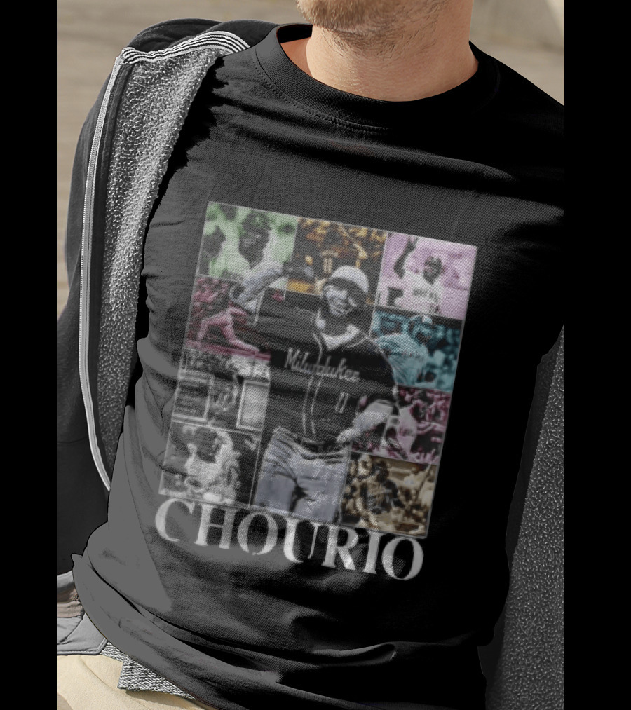 Milwaukee Brewers Jackson Chourio Collage Baseball Player Chourio T-Shirt