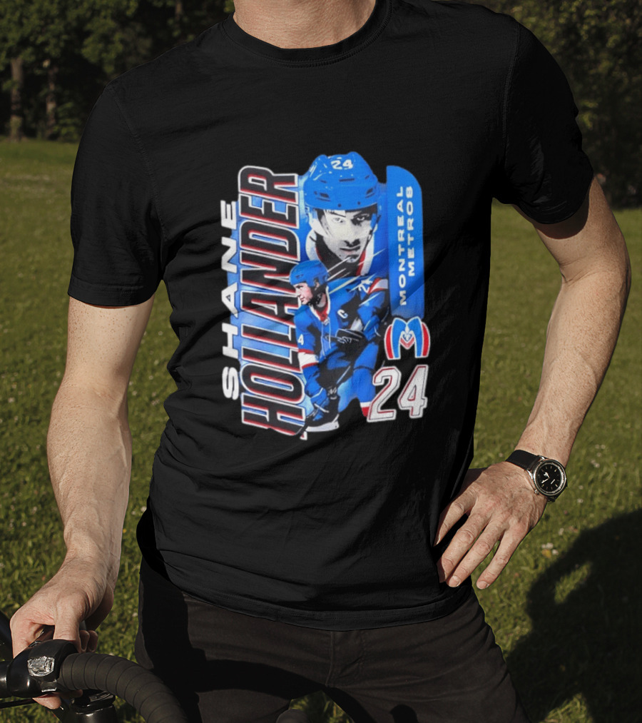 Shane Hollander Montreal Metros 24 Hockey Player Sports T-Shirt