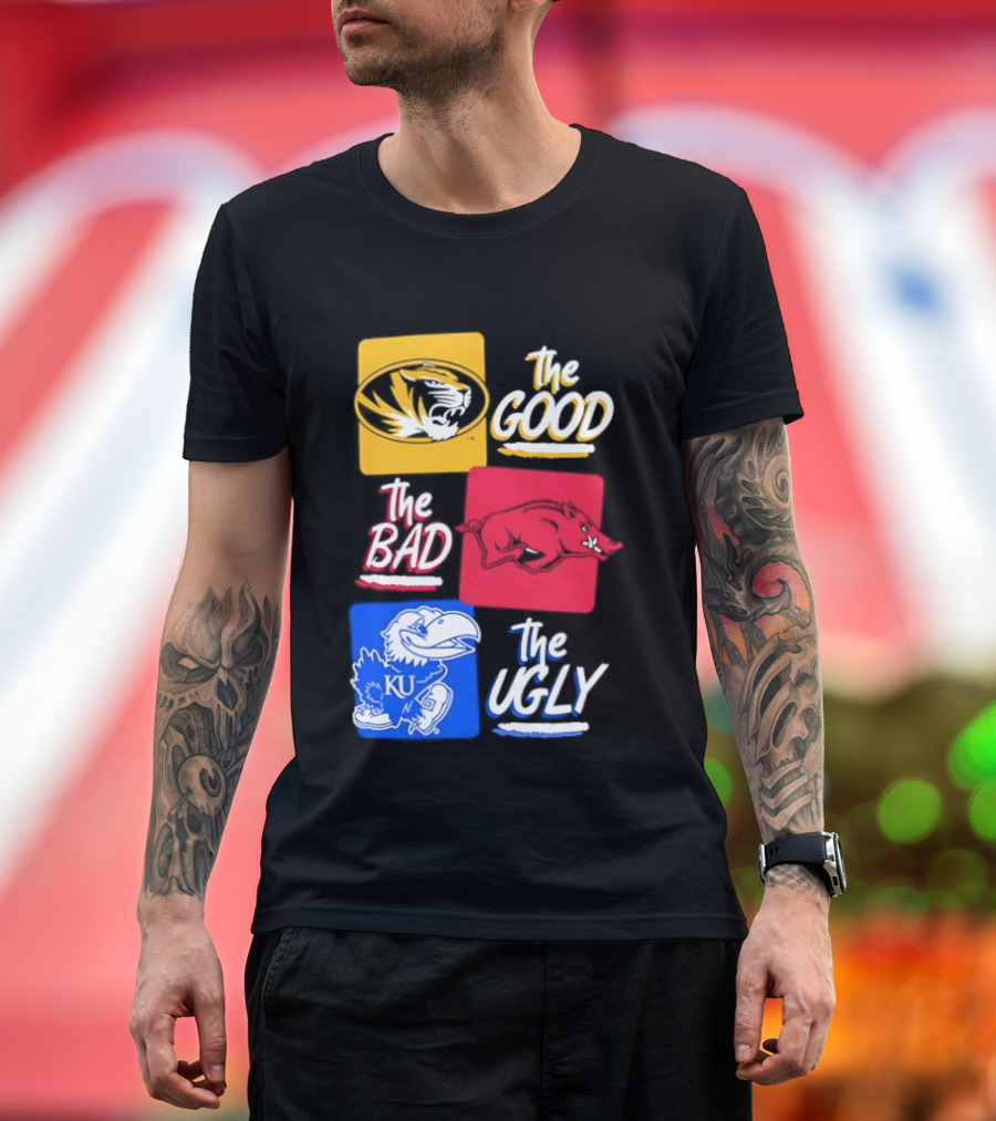 Missouri Tigers The Good The Bad The Ugly Kansas Jayhawks Rivalry T-Shirt