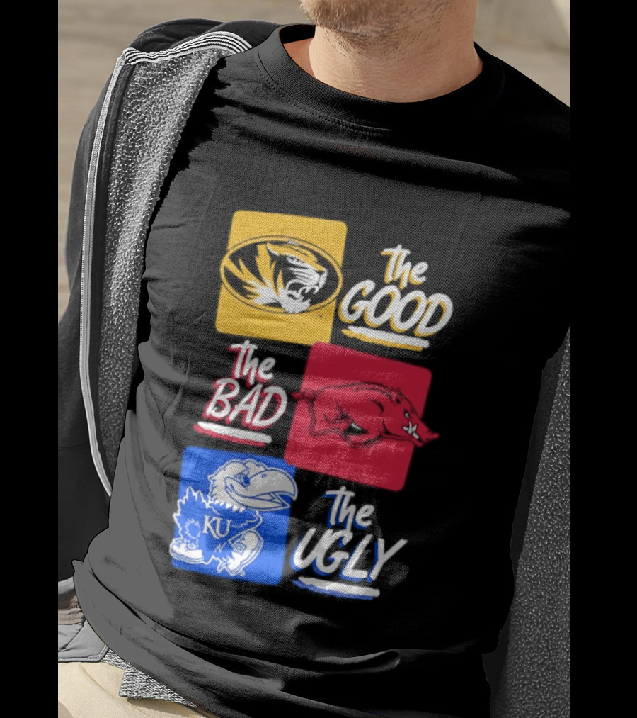 Missouri Tigers The Good The Bad The Ugly Kansas Jayhawks Rivalry T-Shirt