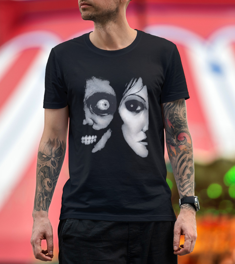 The Painter Halloween 2026 Creepy Face Illusion T-Shirt
