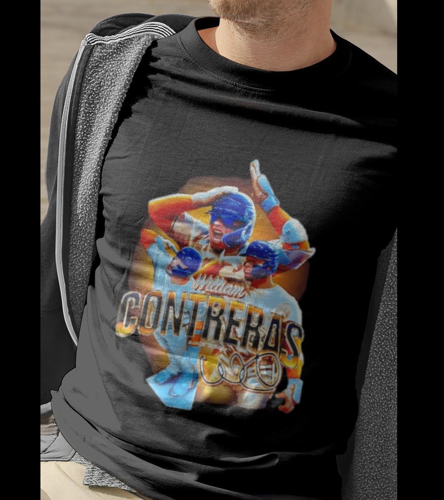 William Contreras Milwaukee Brewers Player Collage 2026 T-Shirt