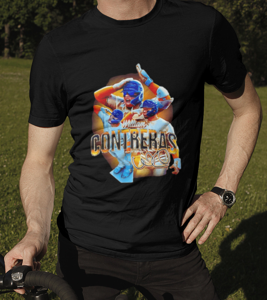 William Contreras Milwaukee Brewers Player Collage 2026 T-Shirt
