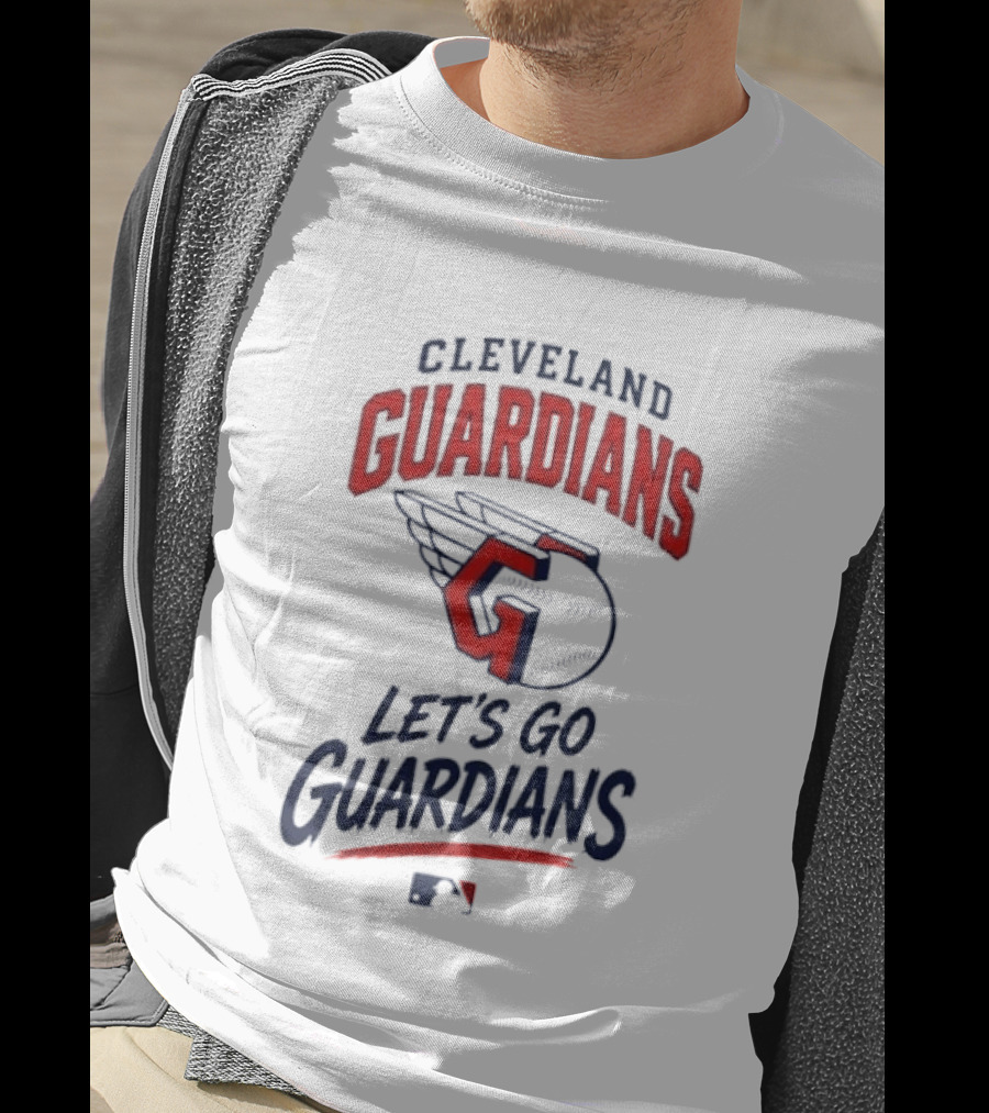 Cleveland Guardians Let's Go Guardians Winged Baseball MLB T-Shirt
