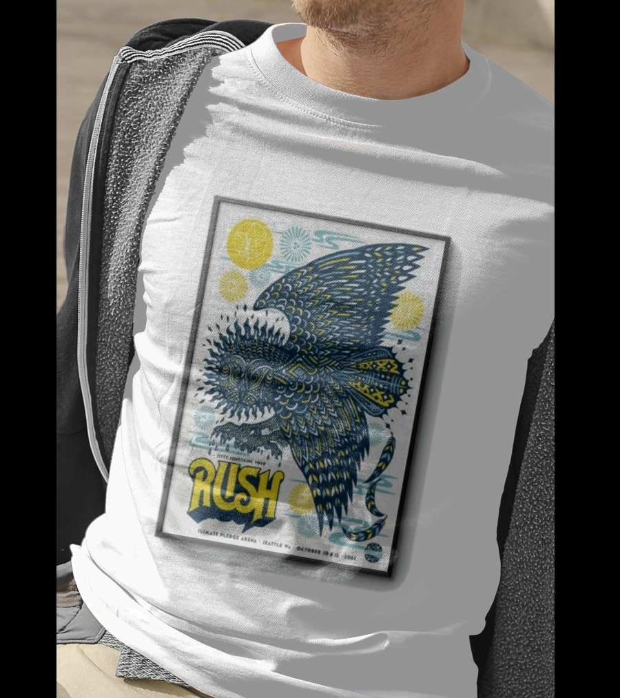 RUSH Fifty Something Tour Climate Pledge Arena Seattle WA October 10 12 2026 T-Shirt