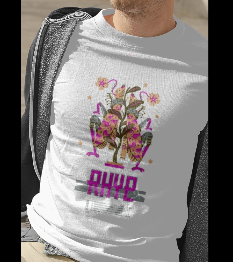 Rhye X Chepeshepe Mexico Tour 2026 Vibrant Floral And Creature Motif T-Shirt