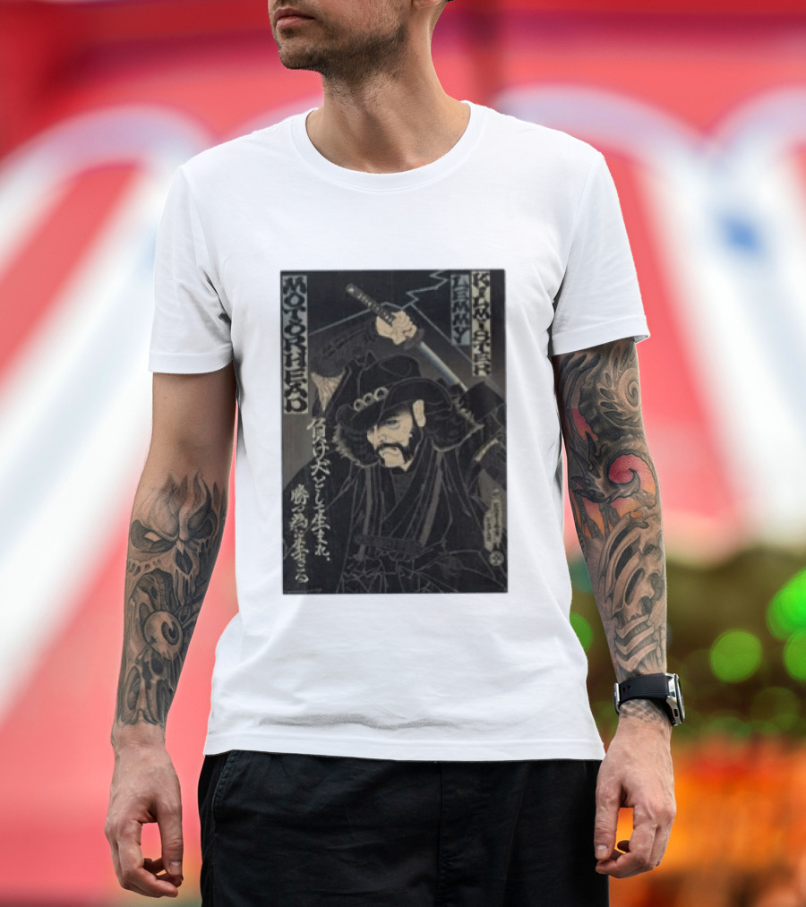 Motorhead Lemmy Kilmister Samurai Japanese T-Shirt