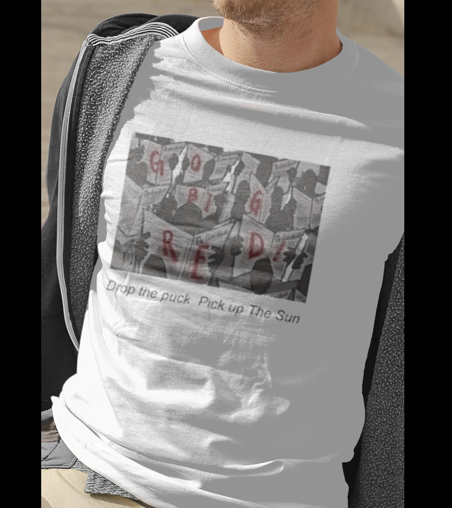 The Cornell Daily Sun Hockey Drop The Puck Pick Up The Sun T-Shirt
