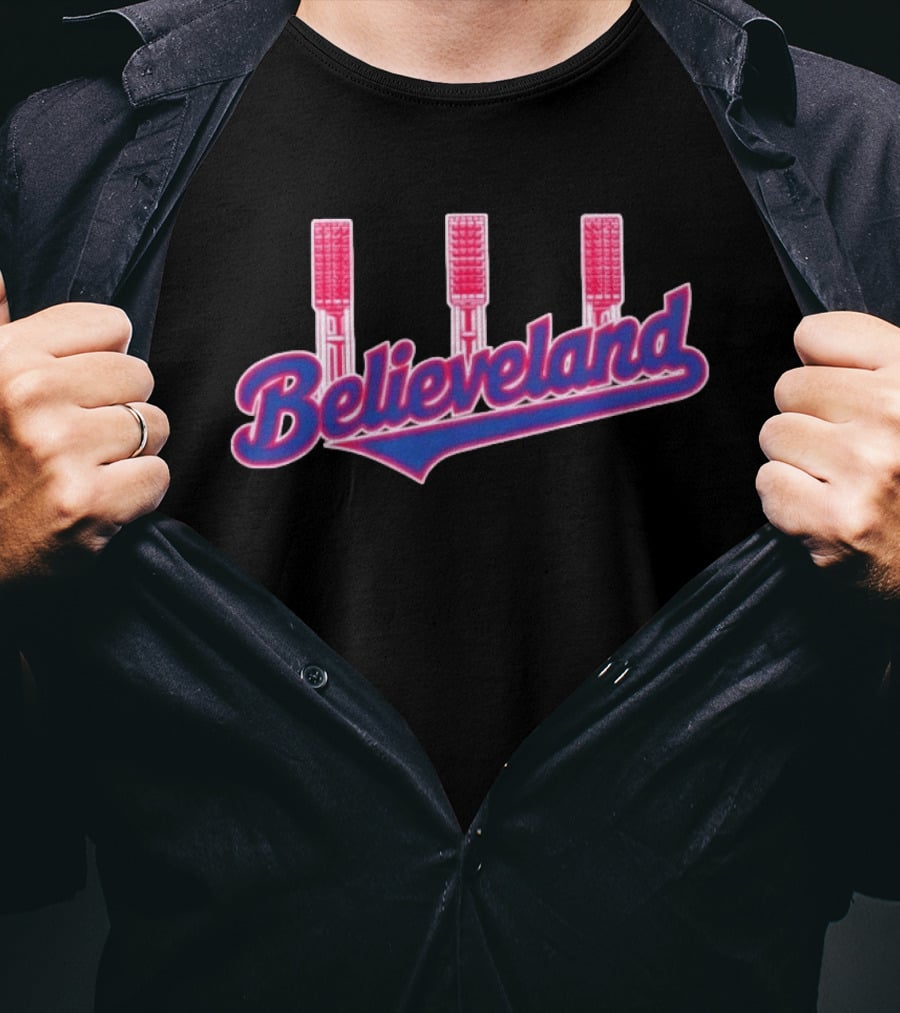 Believeland Cleveland Stadium Lights T-Shirt
