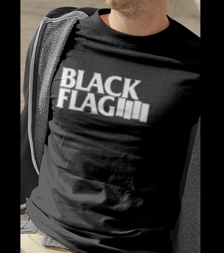 Beyond Human Store Black Flag Scissors T-Shirt
