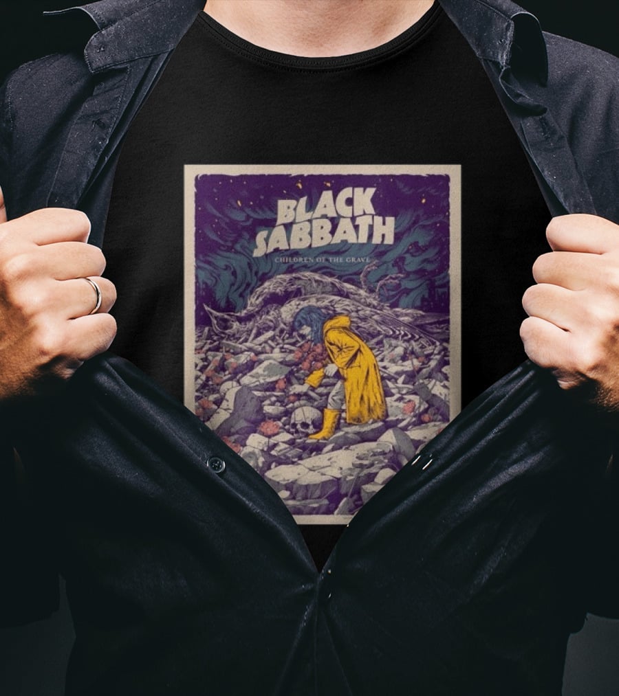 Black Sabbath Children Of The Grave October 15 2026 Event Art Nightmare Scene T-Shirt