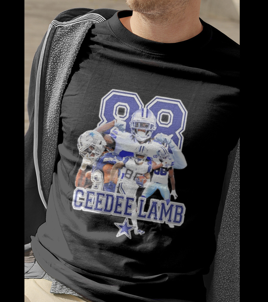 CeeDee Lamb Dallas Cowboys 88 Player Collage T-Shirt