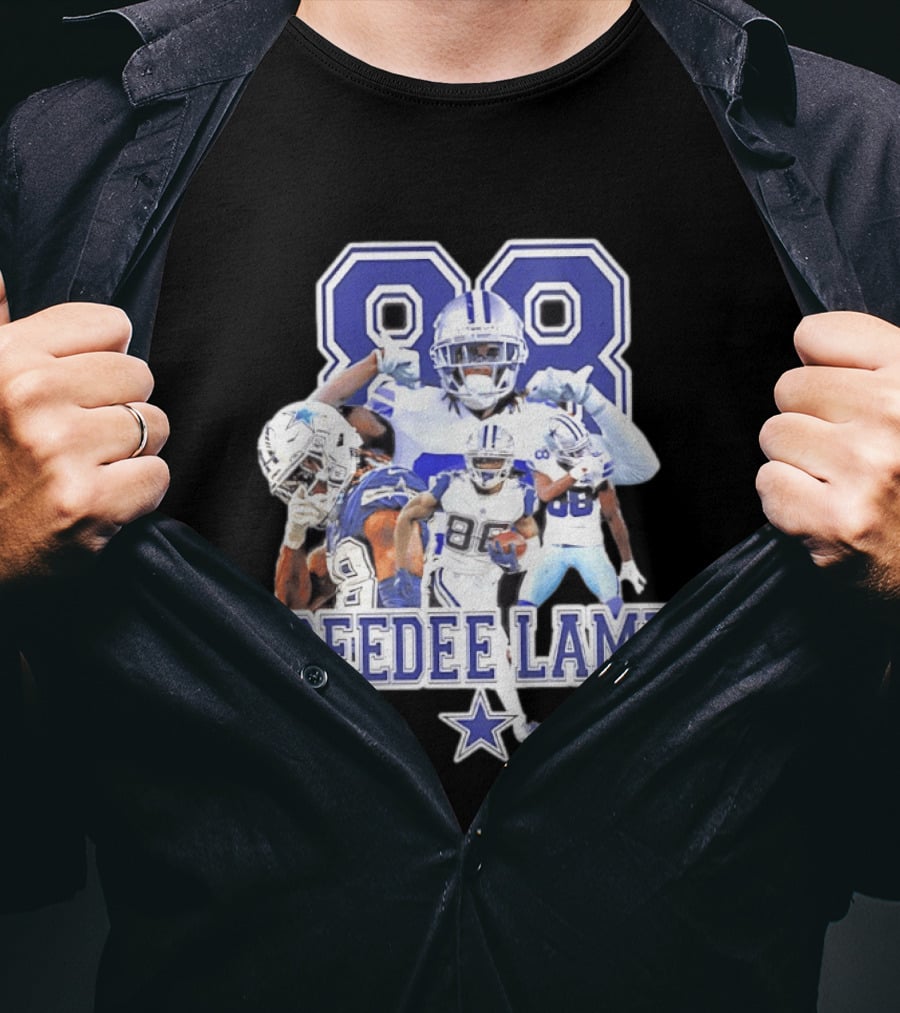 CeeDee Lamb Dallas Cowboys 88 Player Collage T-Shirt