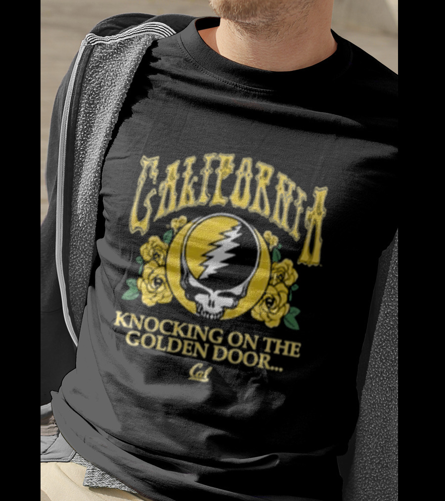 California Knocking On The Golden Door Cal Berkeley Grateful Dead Roses T-Shirt
