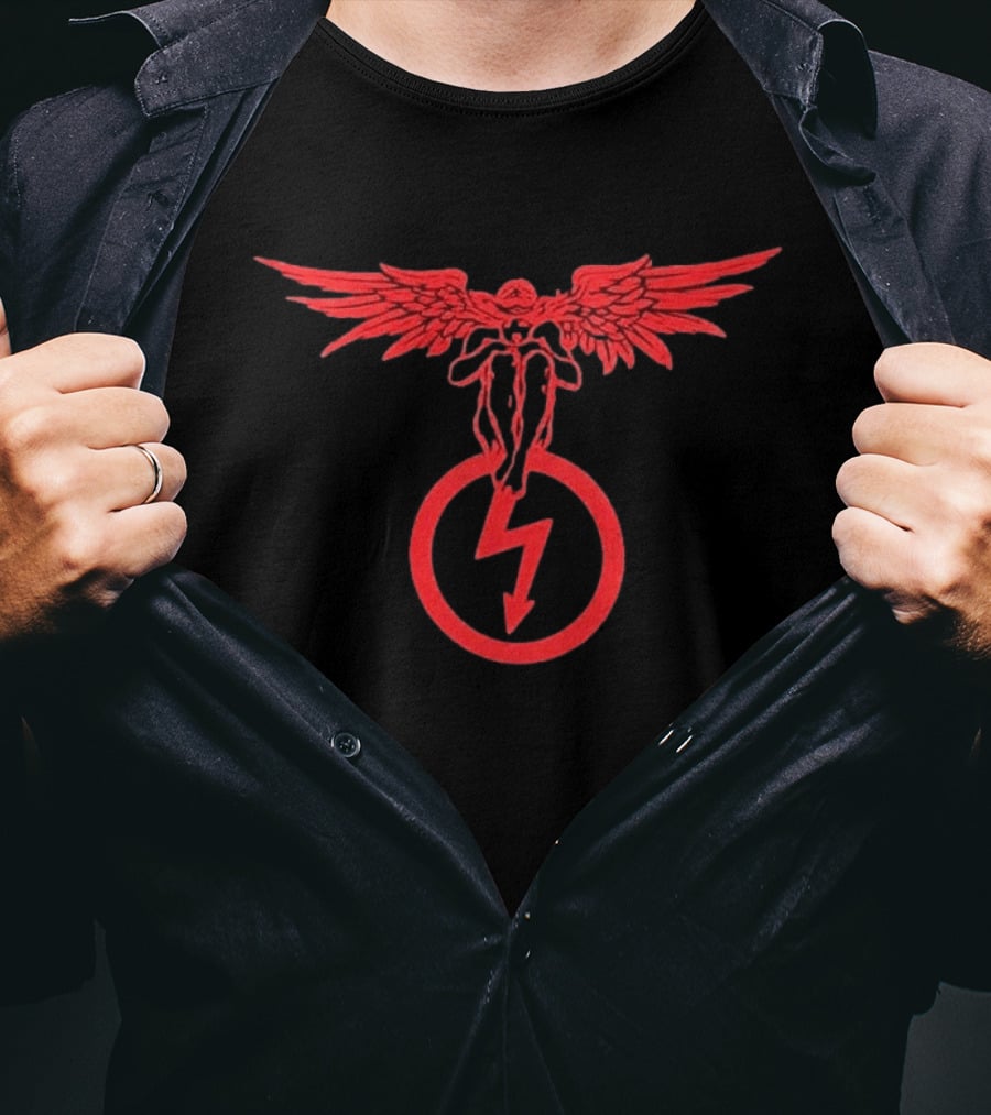 Marilyn Manson Antichrist Superstar 30th Anniversary 2026 Angel Winged Symbol With Dates Back T-Shirt