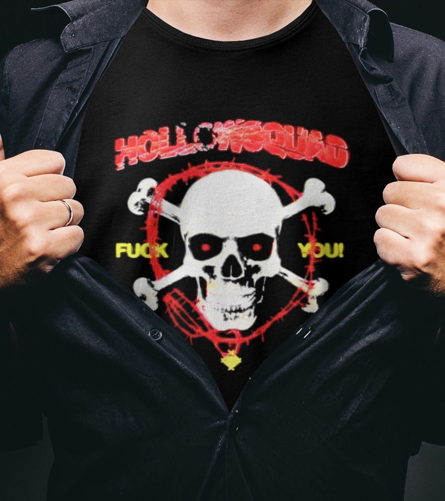 Hollowsquad Skull Crossbones Fuck You T-Shirt