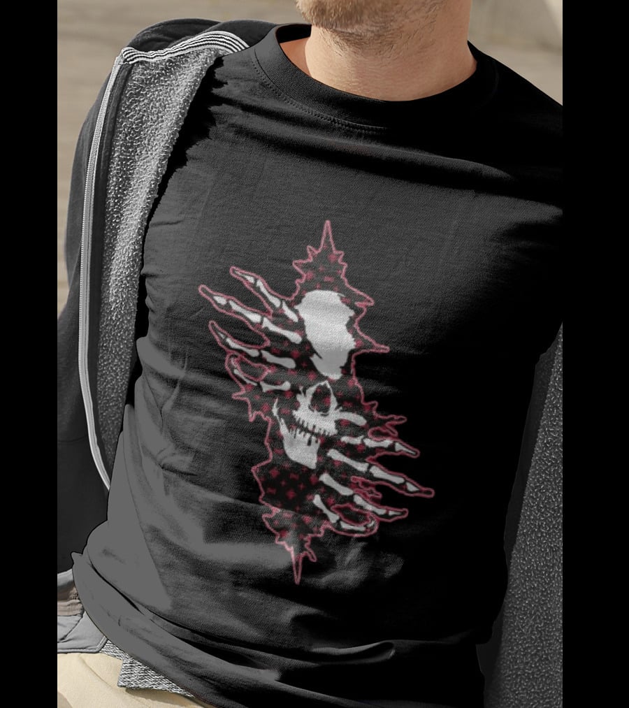 Hollowsquad Ripped Skull Patch T-Shirt