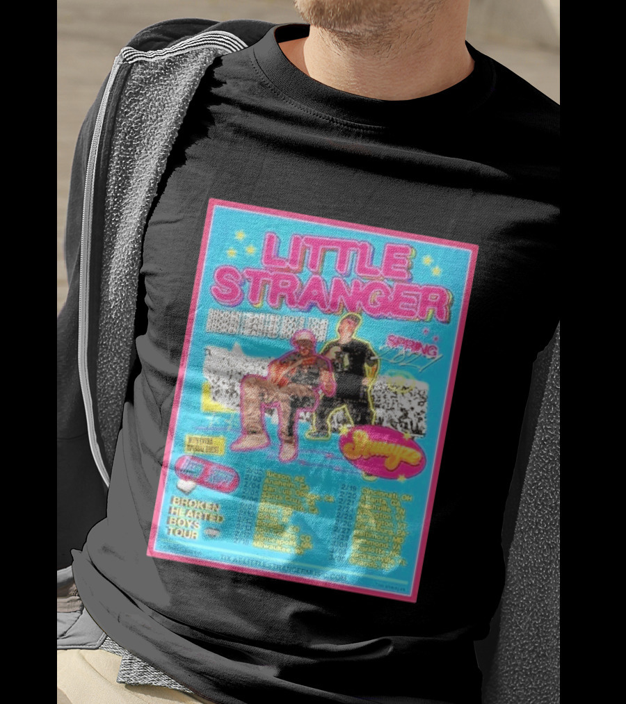Little Stranger Broken Hearted Boys Spring 2027 Tour Cities List Tucson To Orlando T-Shirt