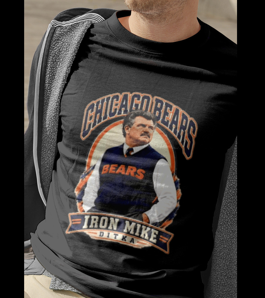 Chicago Bears Iron Mike Ditka NCAA Football T-Shirt