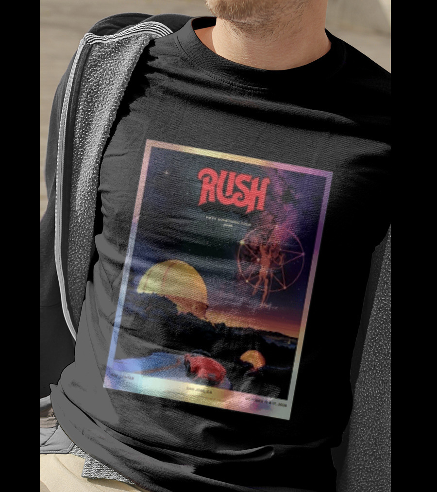 RUSH Fifty Something Tour 2026 San Jose SAP Center October 15 & 17 Concert T-Shirt