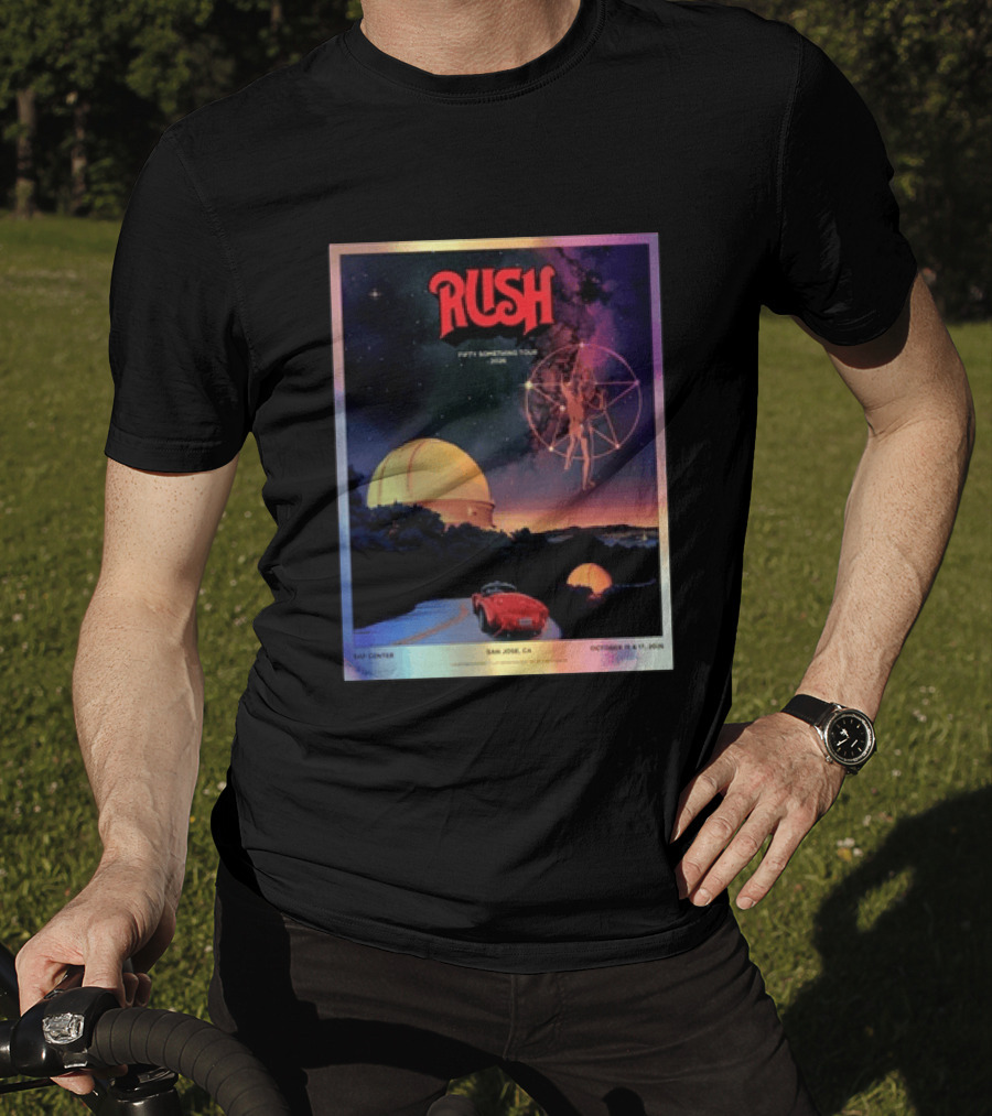 RUSH Fifty Something Tour 2026 San Jose SAP Center October 15 & 17 Concert T-Shirt
