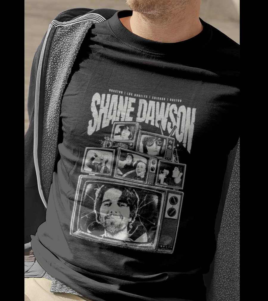 Shane Dawson 2026 Tour Retro TV Collage T-Shirt