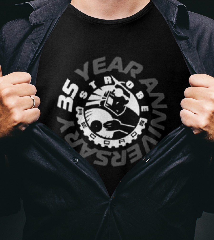 Strobe Records 35 Year Anniversary Vintage Vinyl Celebration T-Shirt